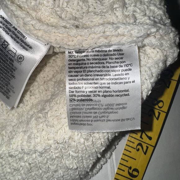 H&M Women XL Cardigan Old Money Preppy Academia Twee Timeless Work Textured Soft - Picture 6 of 8